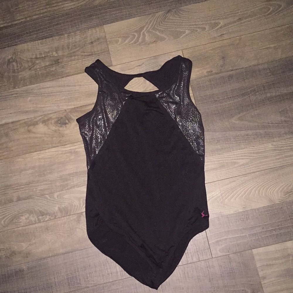 Black gymnastics / ballet leotard